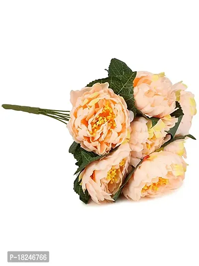 Real Pbr Artificial Peony Flowers 42 Cm Peach-thumb3