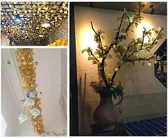 Real Pbr Artificial Golden Grape Leaves Vine Fake Hanging Garland Plants 3 Pcs Each-thumb1