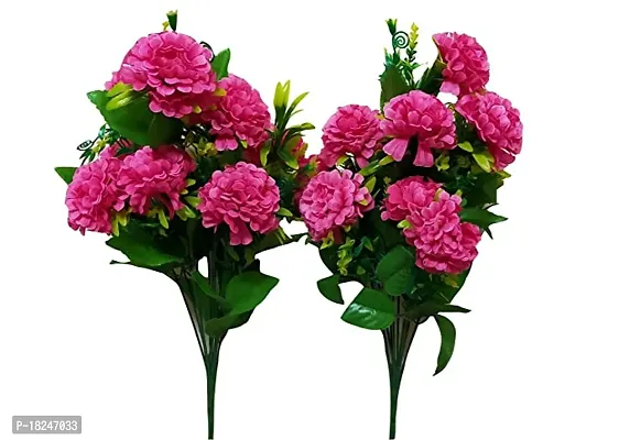 Real Pbr Set Of 2 Beautiful Decorative Artificial Flower Bunches For Home Decor Pink Without Pot-thumb0