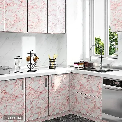 Premium Vinyl Pink Marble X Wall Stickers-thumb2