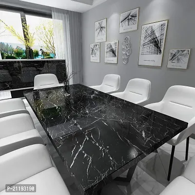 Premium Vinyl Black Marble L Wall Stickers-thumb2