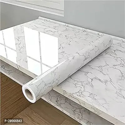 Vinyl Self Adhesive wall decor  White Cloud Marble Wallpaper