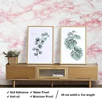 Premium Vinyl Pink Marble X Wall Stickers-thumb3