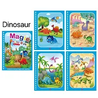 Water Magic Books-Animal Theme - Unlimited Fun With Drawing For Kids - Chunky-Size Water Pen - Reusable Water-Reveal Activity Pad Pack Of 1-thumb3