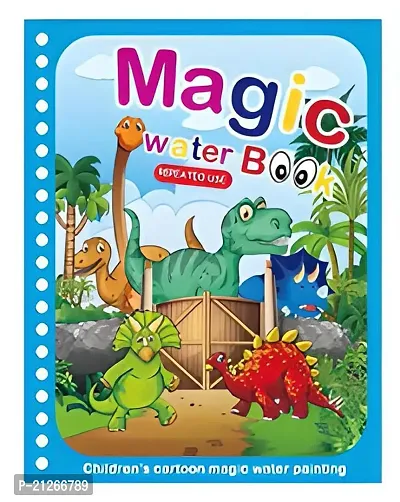 Water Magic Books-Animal Theme - Unlimited Fun With Drawing For Kids - Chunky-Size Water Pen - Reusable Water-Reveal Activity Pad Pack Of 1