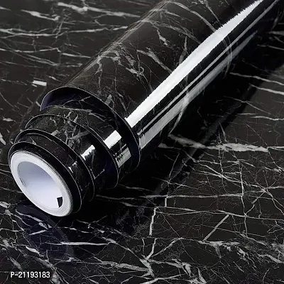 Premium Vinyl Black Marble M Wall Stickers-thumb0