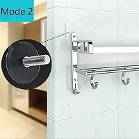 6 Pcs Adhesive Screw Hook Oil and Waterproof No-Trace Without Drilling Hooks for Bathroom Kitchen Home-thumb2