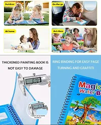 Water Magic Books-Animal Theme - Unlimited Fun With Drawing For Kids - Chunky-Size Water Pen - Reusable Water-Reveal Activity Pad Pack Of 1-thumb3