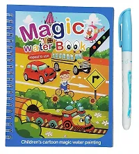 Water Magic Books-Animal Theme - Unlimited Fun With Drawing For Kids - Chunky-Size Water Pen - Reusable Water-Reveal Activity Pad Pack Of 1-thumb1