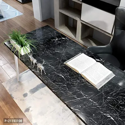 Premium Vinyl Black Marble L Wall Stickers-thumb4