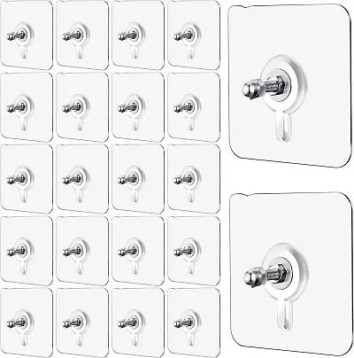 HENT ( Pack Of 50pcs ) NEW No Drilling Installation Hanging, Waterproof Screws Wall Hook
