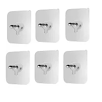 10 Pcs Adhesive Screw Hook Oil and Waterproof No-Trace Without Drilling Hooks for Bathroom Kitchen Home-thumb2