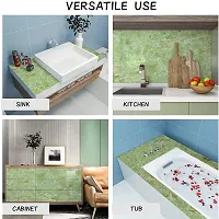 Premium Vinyl Green Marble N Wall Stickers-thumb1