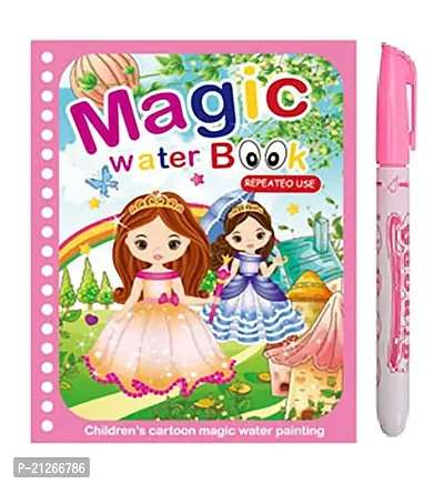 Water Magic Books-Animal Theme - Unlimited Fun With Drawing For Kids - Chunky-Size Water Pen - Reusable Water-Reveal Activity Pad Pack Of 1