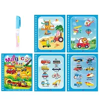 Water Magic Books-Animal Theme - Unlimited Fun With Drawing For Kids - Chunky-Size Water Pen - Reusable Water-Reveal Activity Pad Pack Of 1-thumb2