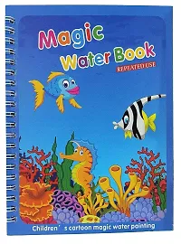 Water Magic Books-Animal Theme - Unlimited Fun With Drawing For Kids - Chunky-Size Water Pen - Reusable Water-Reveal Activity Pad Pack Of 1-thumb2