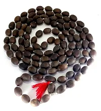 Hind Home Wood Lotus Bead Mala (Brown)-thumb2