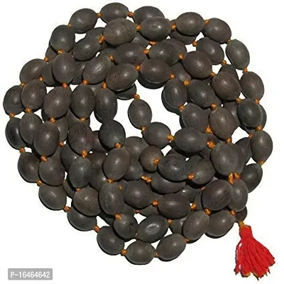 Hind Home Wood Lotus Bead Mala (Brown)-thumb0