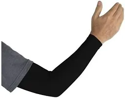 Wiffo Nylon Black Arm Sleeve for Riding-thumb2