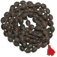 Hind Home Wood Lotus Bead Mala (Brown)-thumb1