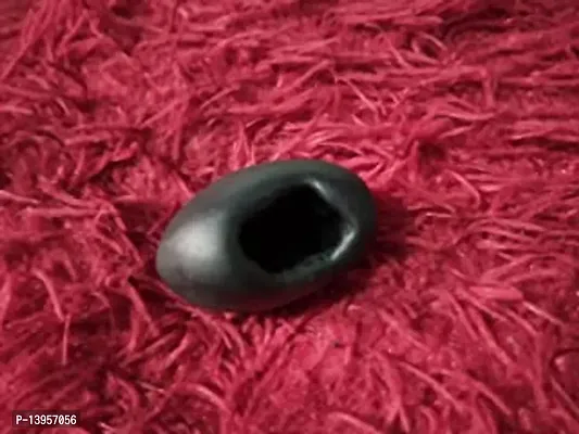 Natural Black Stone Shaligram for Pooja Shaligram Crystal Yantranbsp;nbsp;(Pack of 1)-thumb0