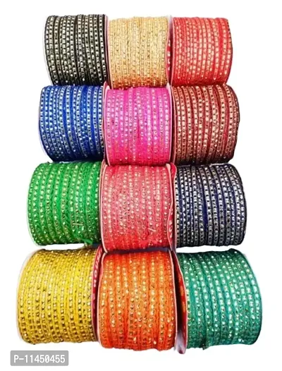Mindi Colour LACE 00 Mindi Color Laces 10MTR X12 PCS for Dresses, Sarees, Lehenga, Suits, Bags, Decorations, Borders, Crafts and Home Deacute;cor,Blouse-thumb0