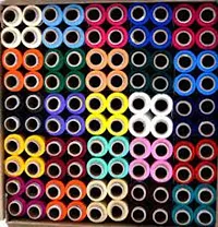 Sewing Thread 100% Spun Polyester Sewing Thread 100 Tubes With 4 Pcs Free Black Hair Schrunchies-thumb3