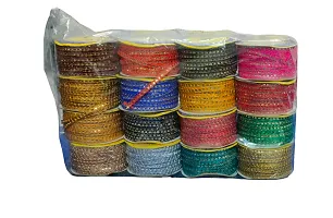 Mindi Colour LACE 00 Mindi Color Laces 10MTR X126PCS for Dresses, Sarees, Lehenga, Suits, Bags, Decorations, Borders, Crafts and Home Deacute;cor,Blouse-thumb1