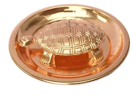 Wiffo Original Feng Shui Metal Tortoise ,Turtle Plate Yantra Vastu Feng Sui/ Metal Vastu/ Feng Shui Tortoise on Plate for Career  Good Luck, Wealth  Success in Business, Home Decor (COPPER) Decorative Showpiecenbsp;-thumb3