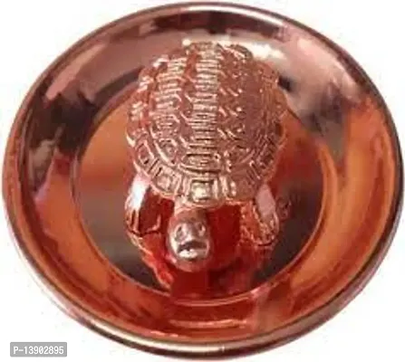 Wiffo Original Feng Shui Metal Tortoise ,Turtle Plate Yantra Vastu Feng Sui/ Metal Vastu/ Feng Shui Tortoise on Plate for Career  Good Luck, Wealth  Success in Business, Home Decor (COPPER) Decorative Showpiecenbsp;