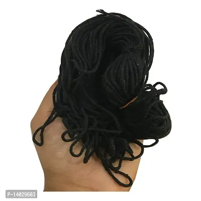 Black Cotton Thread Kala dhaga Nazar String-Kalawa RAKSHA Sutra-Evil Eye Protection Ankle Chain Bracelet for Kids. (30 Meter)-thumb3
