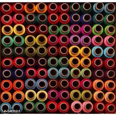 Sewing Thread 100% Spun Polyester Sewing Thread 100 Tubes (25 Shades 4 Tube Each) Ladies Special Thread-thumb2