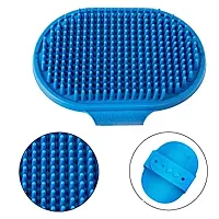 Pet Bath Brush for Dogs  Cats | Hand Brush (Color Blue) (Pack of 1) (Single)-thumb2