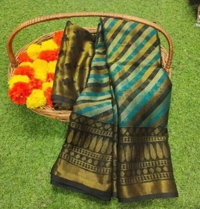 Elegant Brasso Saree with Blouse Piece For Women