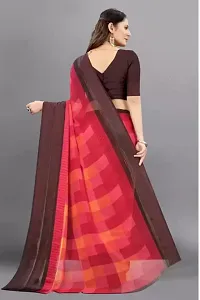 Sitanjali Women's Trendy Georgette Saree with Unstiched Blouse Piece (RANGOLI_Red)-thumb4