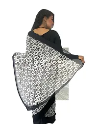 Stylish Georgette White Printed Saree With Blouse Piece For Women-thumb3