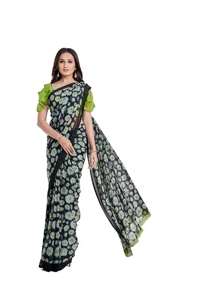 Alluring crepe,georgette Sarees 