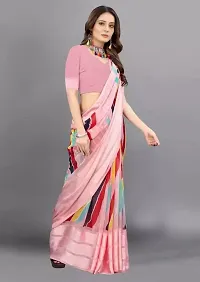 Sitanjali Women's Trendy Georgette Saree with Unstiched Blouse Piece (R_LEHER PINK(NEW)-thumb3