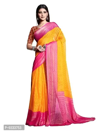Popular $12 - $24 - Yellow Brasso Saree and Yellow Brasso Sari online  shopping