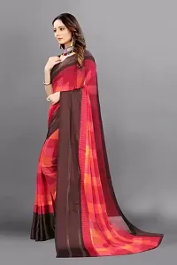 Sitanjali Women's Trendy Georgette Saree with Unstiched Blouse Piece (RANGOLI_Red)-thumb3