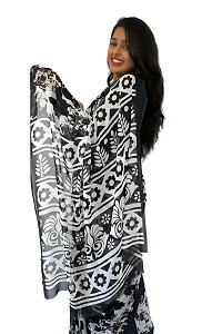 Stylish Georgette Multicoloured Printed Saree With Blouse Piece For Women-thumb4