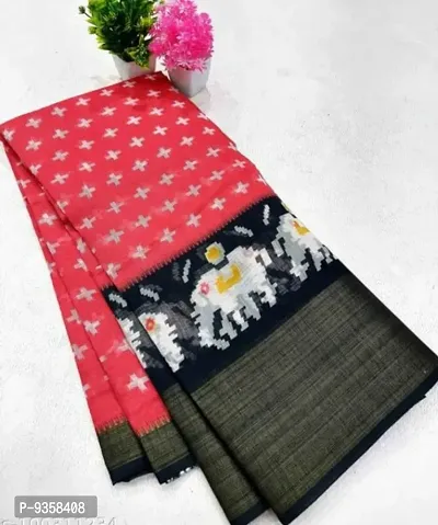 Beautiful Cotton Printed Saree with Blouse piece-thumb0