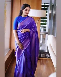 Classic Art Silk Woven Saree with Blouse piece-thumb1