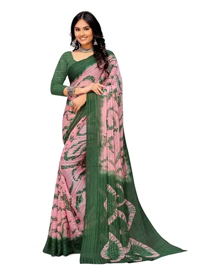 Best Selling Georgette Saree with Blouse piece 