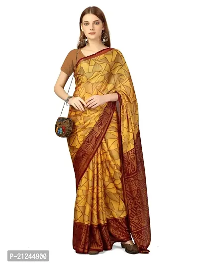 Classic Printed Saree with Blouse piece for Women