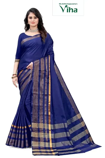 Stylish Silk Saree With Blouse Piece