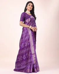 Classic Cotton Blend Printed Saree with Blouse piece-thumb3