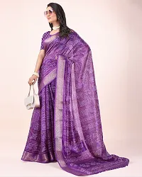 Classic Cotton Blend Printed Saree with Blouse piece-thumb2