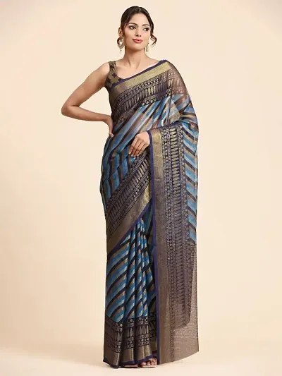 WOMANS BRASSO SAREE WITH BLOUSE PIECE