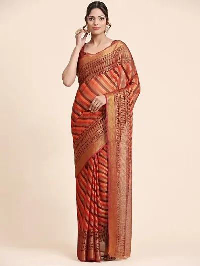 Must Have Brasso Saree with Blouse piece 